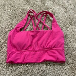 buff bunny pink sports bra size small